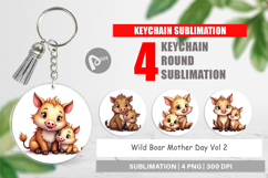 Keychain Wild Boar Mother&#039;s Day Product Image 1