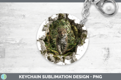 GorgeousWild Cats 3D Hole Keychain design.