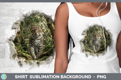 GorgeousWild Cats 3D Hole Shirt design.