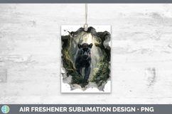 GorgeousWild Cats 3D Hole Air Freshener design.