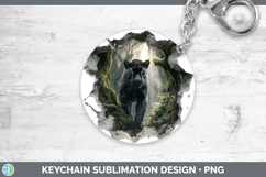 GorgeousWild Cats 3D Hole Keychain design.