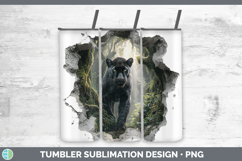 GorgeousWild Cats 3D Hole Tumbler design.