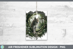 GorgeousWild Cats 3D Hole Air Freshener design.