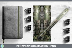 GorgeousWild Cats 3D Hole Pen Wrap design.