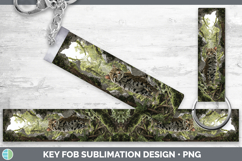 GorgeousWild Cats 3D Hole Key Fob design.