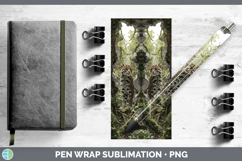 GorgeousWild Cats 3D Hole Pen Wrap design.