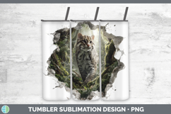 GorgeousWild Cats 3D Hole Tumbler design.