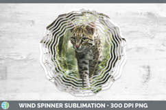 GorgeousWild Cats 3D Hole Wind Spinner design.