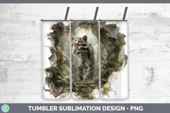 GorgeousWild Cats 3D Hole Tumbler design.