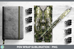 GorgeousWild Cats 3D Hole Pen Wrap design.