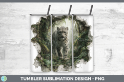 GorgeousWild Cats 3D Hole Tumbler design.