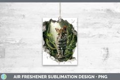 GorgeousWild Cats 3D Hole Air Freshener design.