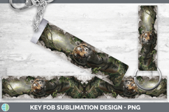 GorgeousWild Cats 3D Hole Key Fob design.