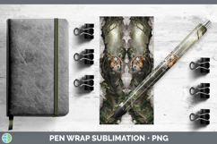 GorgeousWild Cats 3D Hole Pen Wrap design.