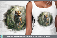 GorgeousWild Cats 3D Hole Shirt design.