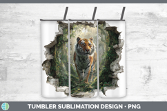 GorgeousWild Cats 3D Hole Tumbler design.