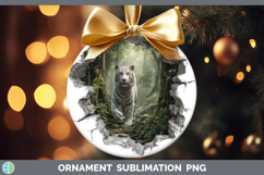 GorgeousWild Cats 3D Hole Ornament design.