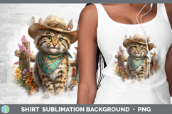 GorgeousWild Cats Bandana Summer Shirt design.