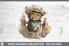 GorgeousWild Cats Bandana Summer Wind Spinner design.