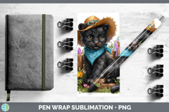 GorgeousWild Cats Bandana Summer Pen Wrap design.
