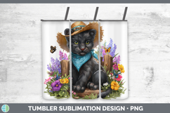 GorgeousWild Cats Bandana Summer Tumbler design.