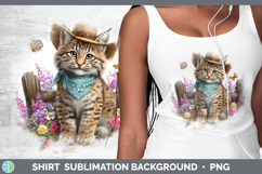 GorgeousWild Cats Bandana Summer Shirt design.