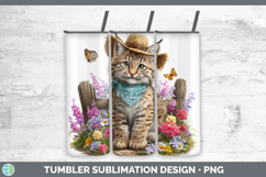 GorgeousWild Cats Bandana Summer Tumbler design.