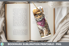 GorgeousWild Cats Bandana Summer Bookmark design.