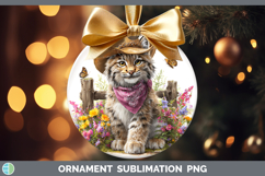 GorgeousWild Cats Bandana Summer Ornament design.