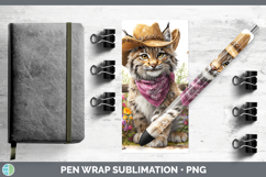 GorgeousWild Cats Bandana Summer Pen Wrap design.