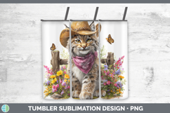 GorgeousWild Cats Bandana Summer Tumbler design.