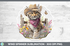 GorgeousWild Cats Bandana Summer Wind Spinner design.