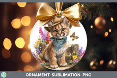 GorgeousWild Cats Bandana Summer Ornament design.