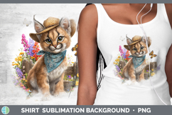 GorgeousWild Cats Bandana Summer Shirt design.