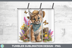 GorgeousWild Cats Bandana Summer Tumbler design.
