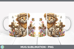 GorgeousWild Cats Bandana Summer Mug Wrap design.