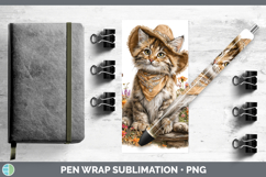 GorgeousWild Cats Bandana Summer Pen Wrap design.