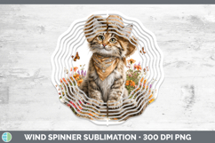 GorgeousWild Cats Bandana Summer Wind Spinner design.