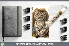 GorgeousWild Cats Bandana Summer Pen Wrap design.