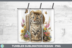 GorgeousWild Cats Bandana Summer Tumbler design.