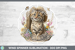 GorgeousWild Cats Bandana Summer Wind Spinner design.