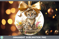 GorgeousWild Cats Bandana Summer Ornament design.