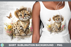 GorgeousWild Cats Bandana Summer Shirt design.