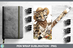 GorgeousWild Cats Bandana Summer Pen Wrap design.