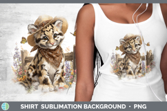GorgeousWild Cats Bandana Summer Shirt design.