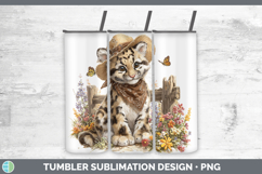GorgeousWild Cats Bandana Summer Tumbler design.