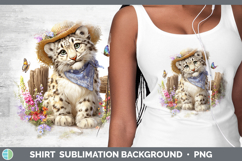 GorgeousWild Cats Bandana Summer Shirt design.
