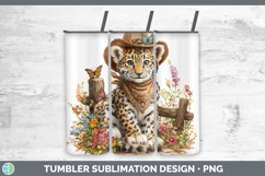 GorgeousWild Cats Bandana Summer Tumbler design.