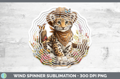 GorgeousWild Cats Bandana Summer Wind Spinner design.