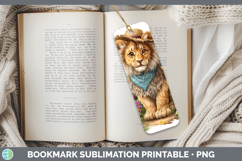 GorgeousWild Cats Bandana Summer Bookmark design.